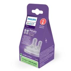 Биберон Avent Natural Response 6м+ за гъсти храни 2 броя