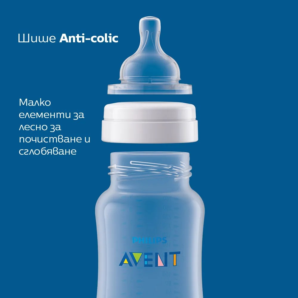 Бебешко шише Philips Avent Anti-colic 260 мл. SCY103/01