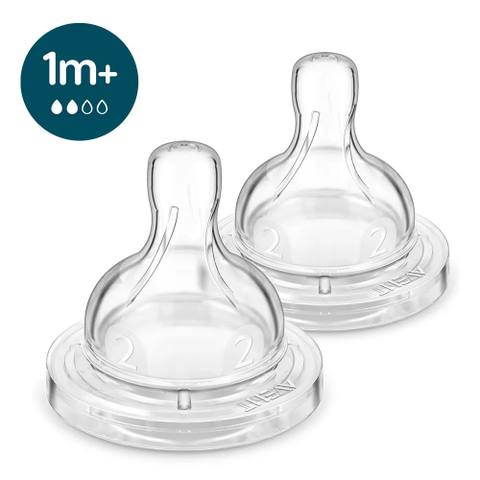 Биберон Anti-colic Teat Flow 2 1m+ 2 броя