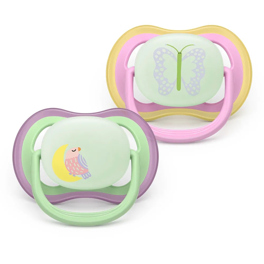 Залъгалки Avent ultra air nighttime 6-18m 2 броя