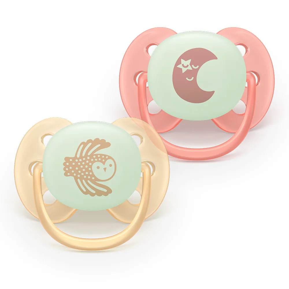 Залъгалка Philips Avent ultra soft nighttime 0-6 месеца