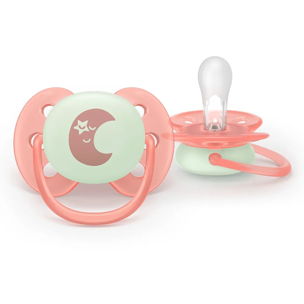 Залъгалка Philips Avent ultra soft nighttime 0-6 месеца