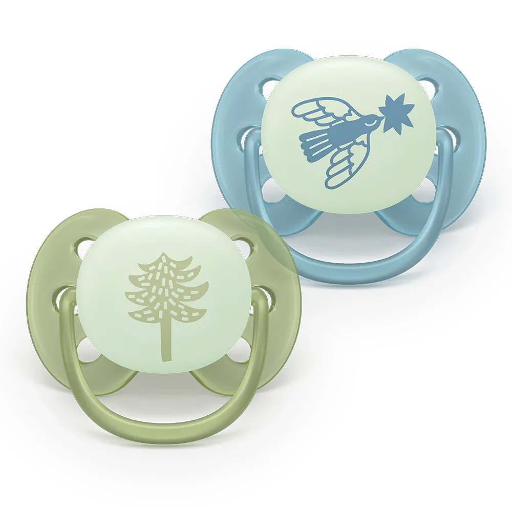 Залъгалка Philips Avent ultra soft nighttime SCF094/05 18+ месеца