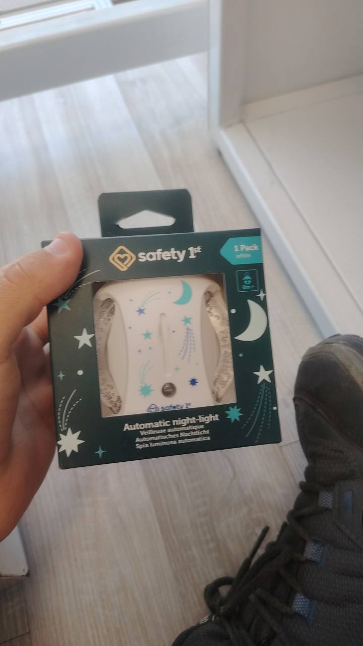 Нощна лампа automatic night-light 1 pack white
