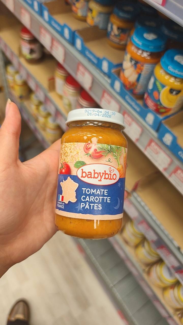 Бебешко пюре Babybio Tomate Carotte Pâtes 200 г
