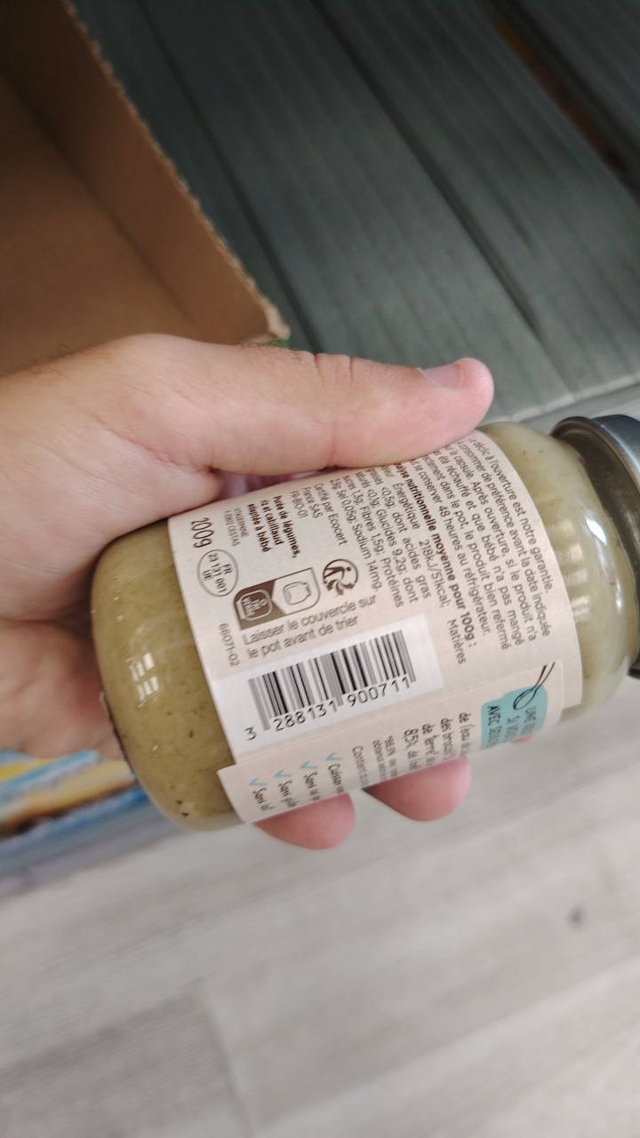 Бебешко пюре Simple Comme... riz, brocolis, petits pois et cabillaud 200 г