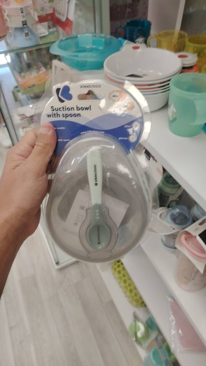 Детска купа с лъжица suction bowl with spoon 4+ месеца
