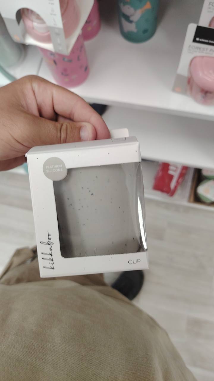 Бебешка чаша cup sand platinum silicone