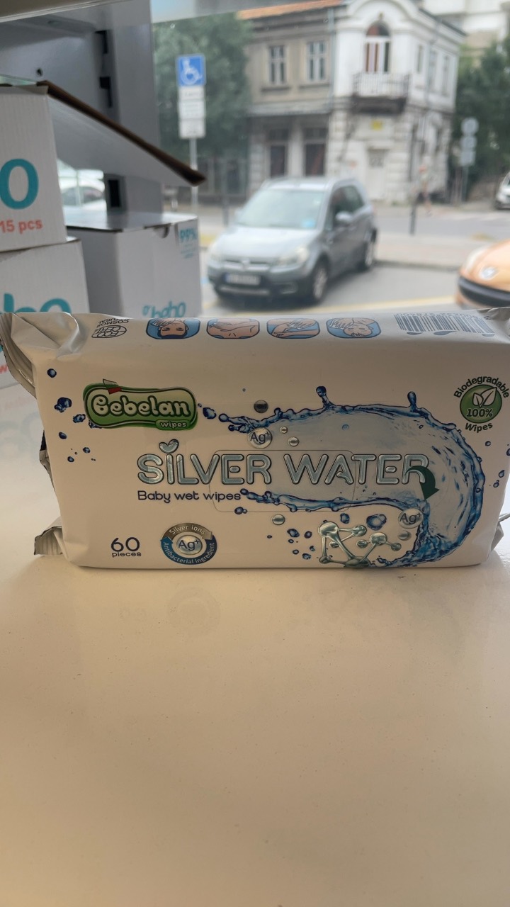 Мокри кърпички Silver Water 60 броя
