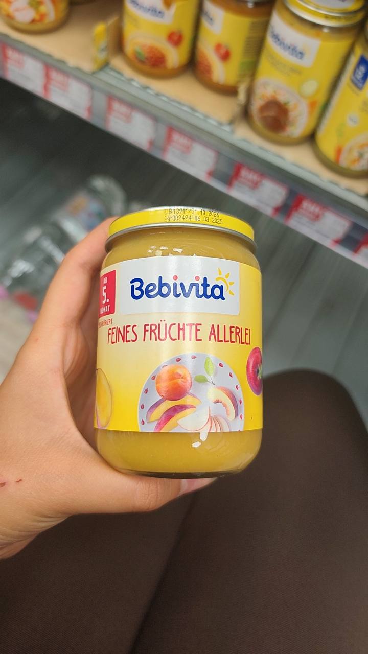 Бебешко пюре Bebivita Feines Früchte Allerlei 190 г