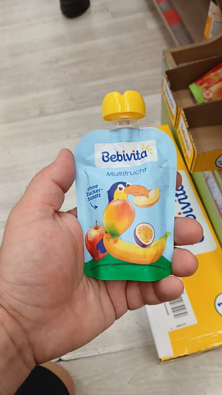 Бебешко плодово пюре Bebivita Multifrucht 90 г