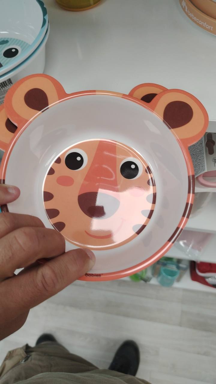 Бебешка купа melamine anti-skid bowl with ears 4/520_ora