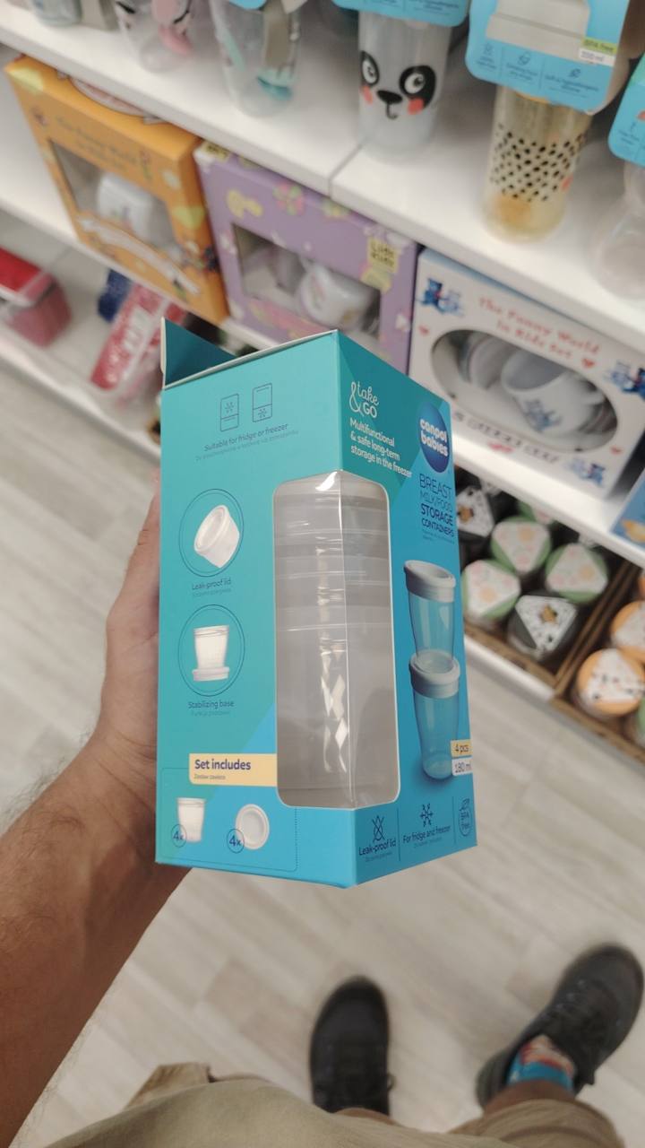 Контейнери за кърма и храна take & go 4 бр. 180 ml