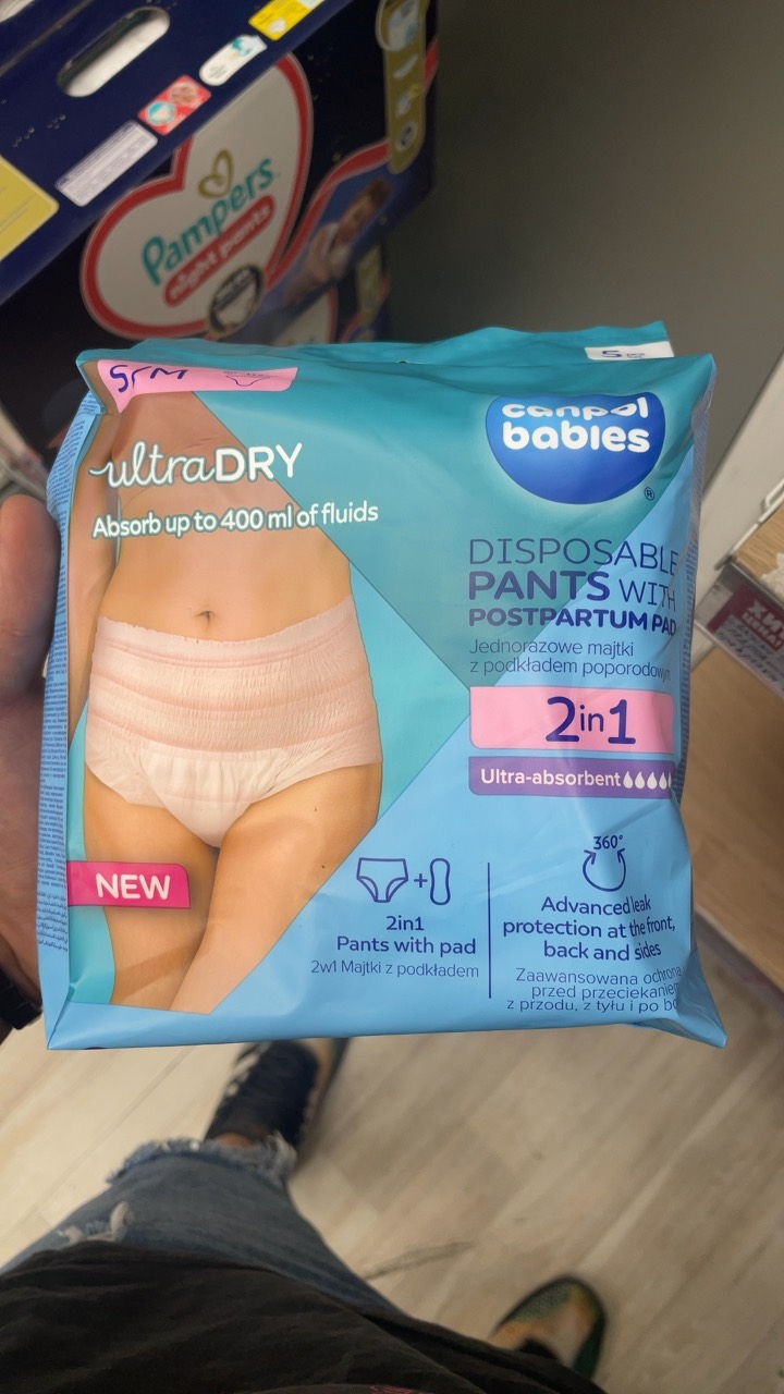Еднократно бельо с превръзка Disposable Pants with Postpartum Pad S/M
