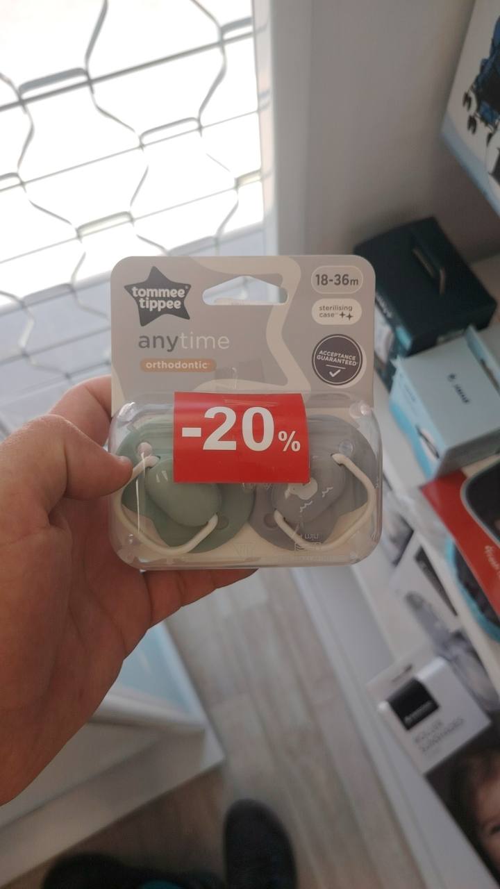 Залъгалки ортодонтични anytime 18-36м 2 бр.