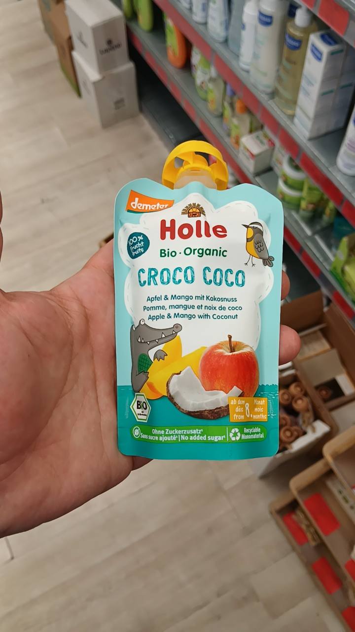 Бебешко пюре Croco Coco ябълка, манго и кокос 100 г