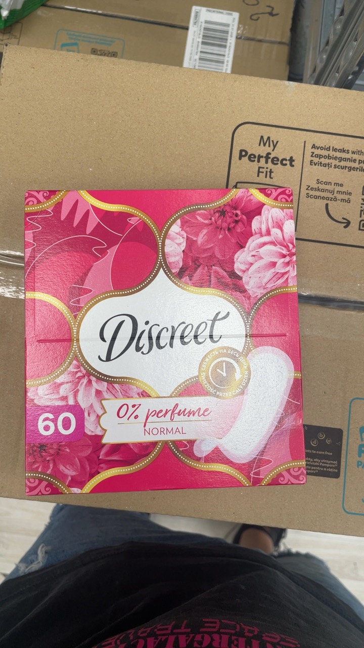 Ежедневни дамски превръзки Discreet 0% perfume NORMAL 60 бр