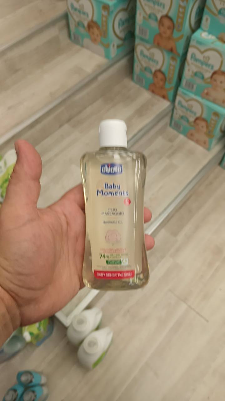 Бебешко масажно олио Chicco Baby Moments 200 мл