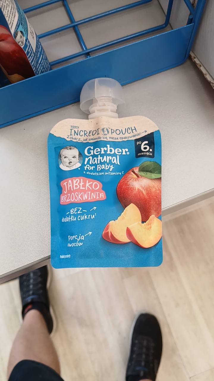 Бебешко пюре Gerber Natural for Baby Jabłko Brzoskwinia 80 г