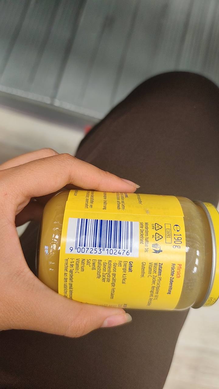 Бебешко пюре Bebivita Pfirsich 190 г