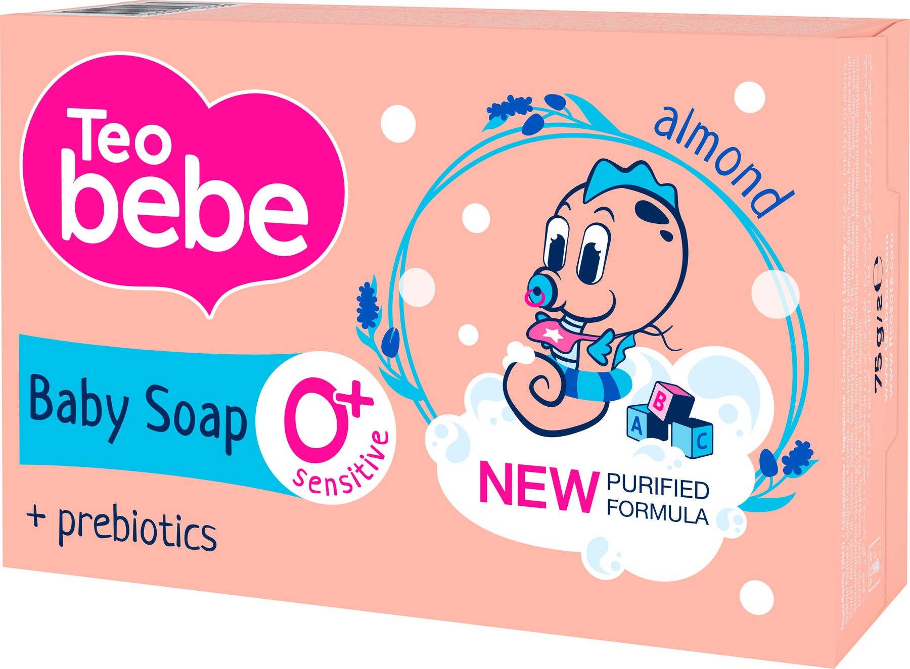 Бебешки сапун Teo Bebe Sensitive Almond + prebiotics