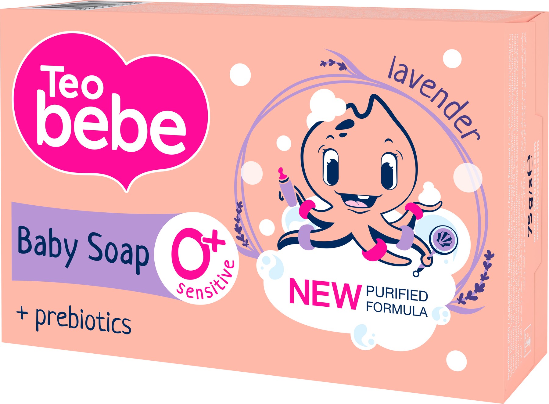 Бебешки сапун Teo Bebe Lavender + prebiotics