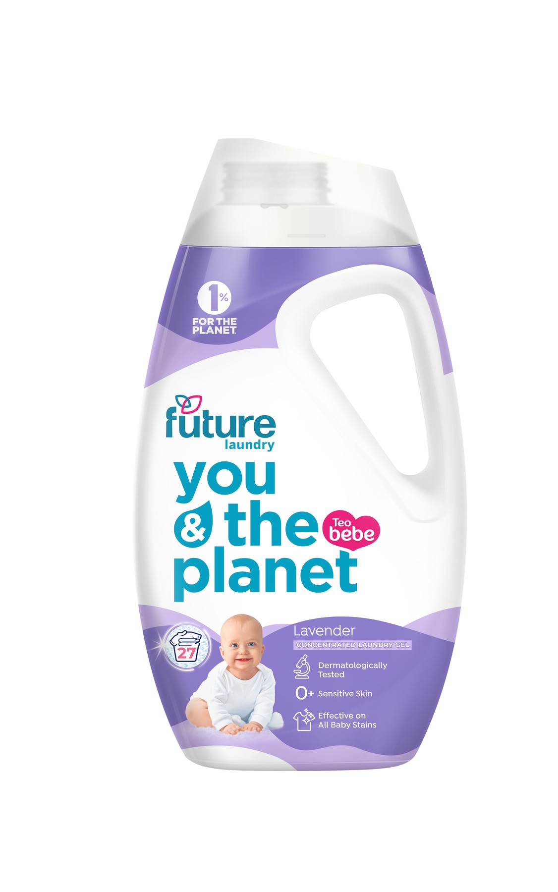 Перилен препарат Teo Bebe Future You & The Planet Lavender 1.08 л / 27 пранета
