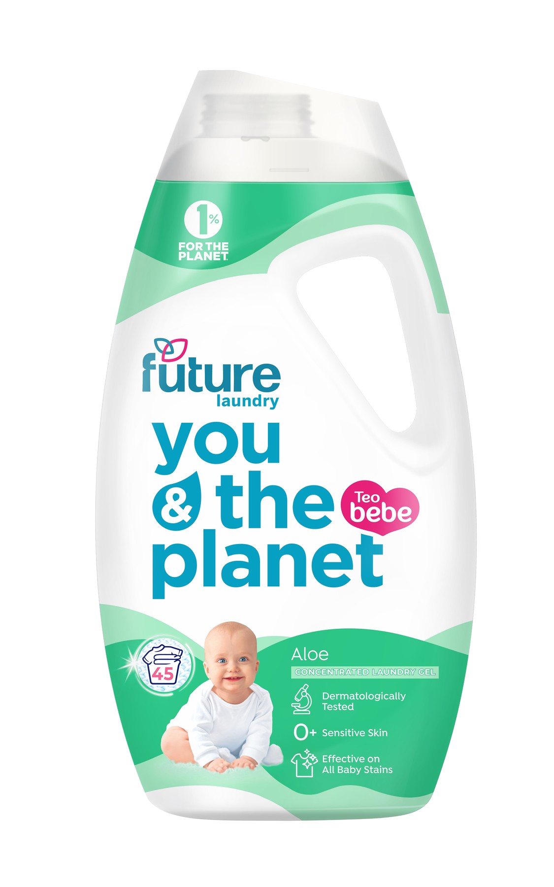 Течен перилен препарат Teo Bebe Future You & The Planet Aloe 1.8 л 45 пранета