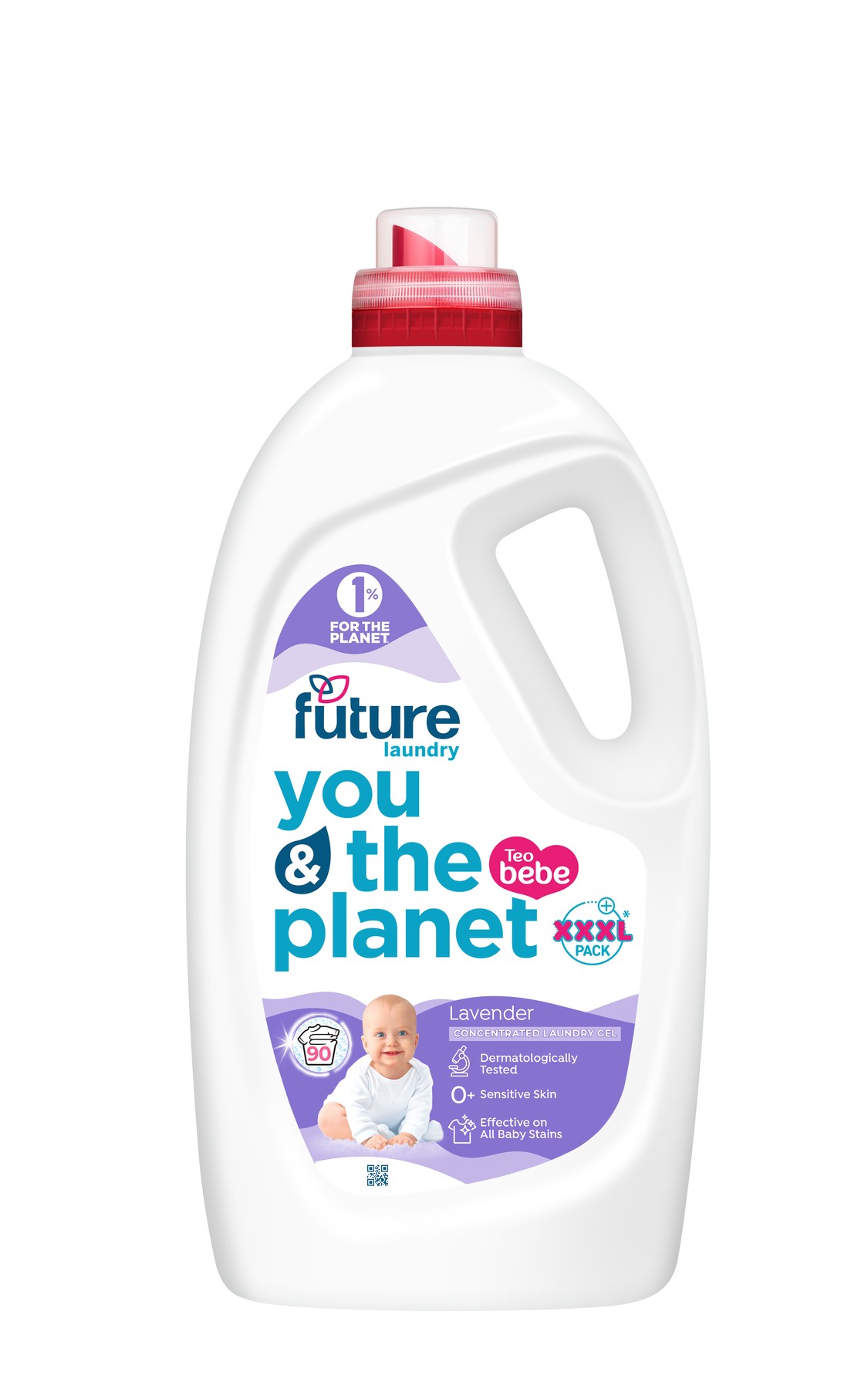 Течен перилен препарат Teo Bebe Future Lavender XXXL 90 пранета 3.6 л