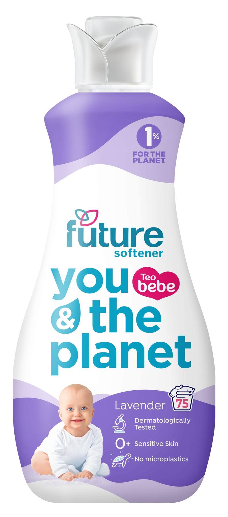 Омекотител Future Teo Bebe You & the Planet Lavender 1.5 л