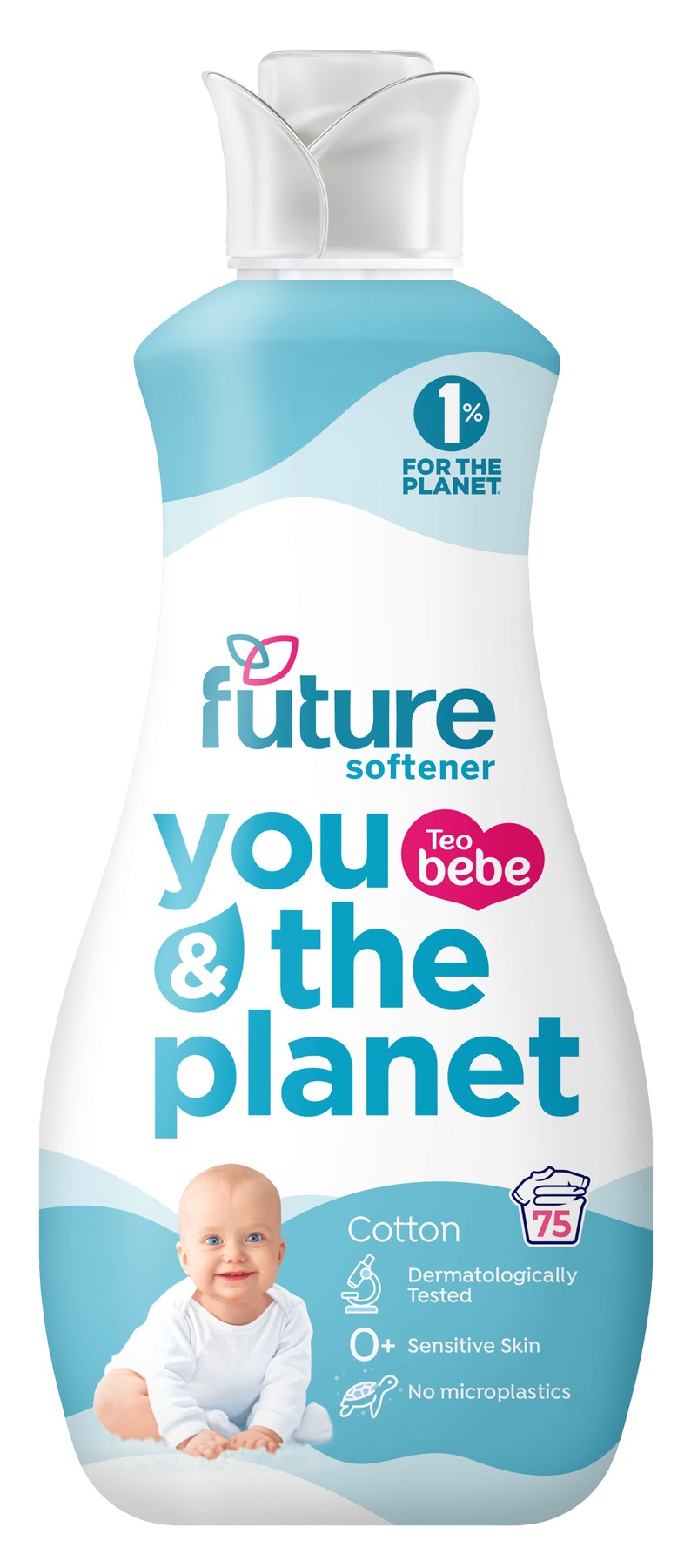 Бебешки омекотител Future You & The Planet Cotton 75 пранета