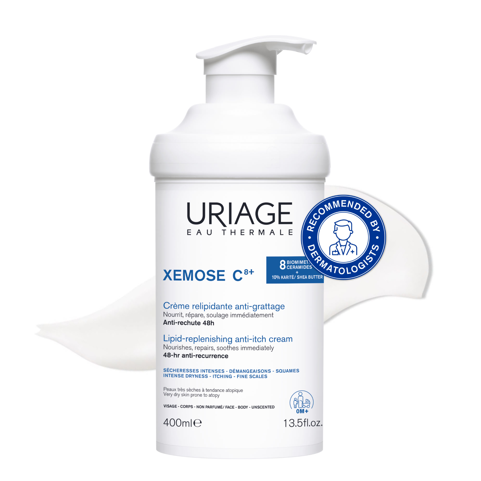 Липидо-възстановяващ успокояващ крем Uriage Xémose Anti-Irritation Cream 400 мл.